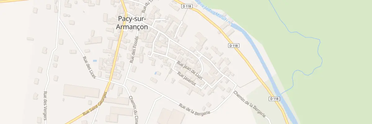 Plan du 7 Rue Jean de Lion à Pacy-sur-Armançon