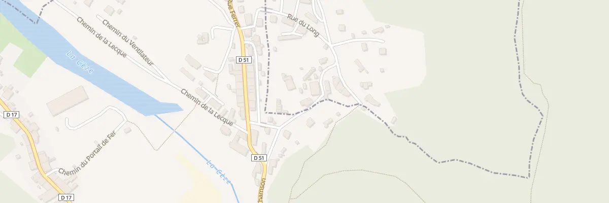 Plan du 5185 Les Sabottes à Bordezac