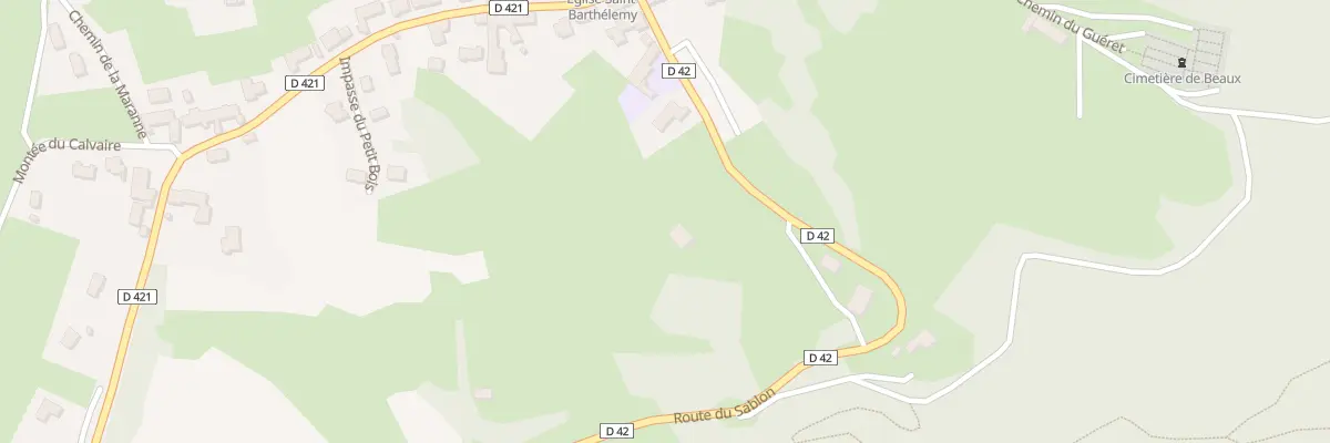 Plan du 5018 Le Bourg à Beauzac