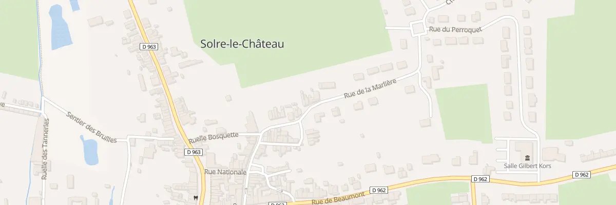 Plan du 36 Rue de la Marliere à Solre-le-Château