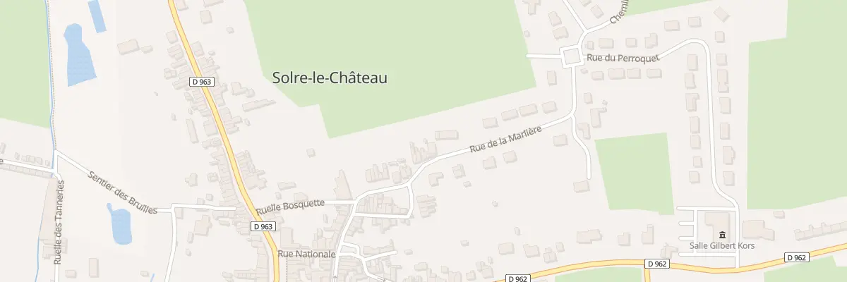 Plan du 38 Rue de la Marliere à Solre-le-Château
