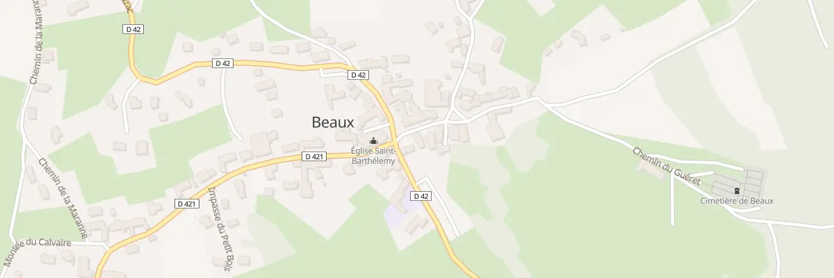Plan du 8 Pl de l’Eglise à Beaux