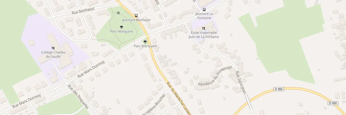 Plan du 277 Rue du Maréchal Leclerc à Jeumont