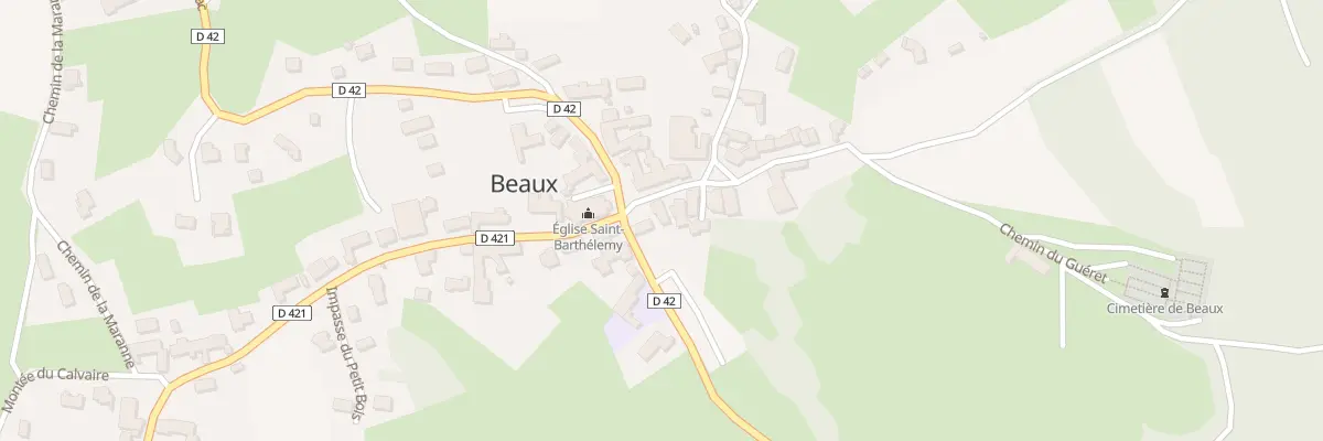 Plan du 6 Pl de l’Eglise à Beaux