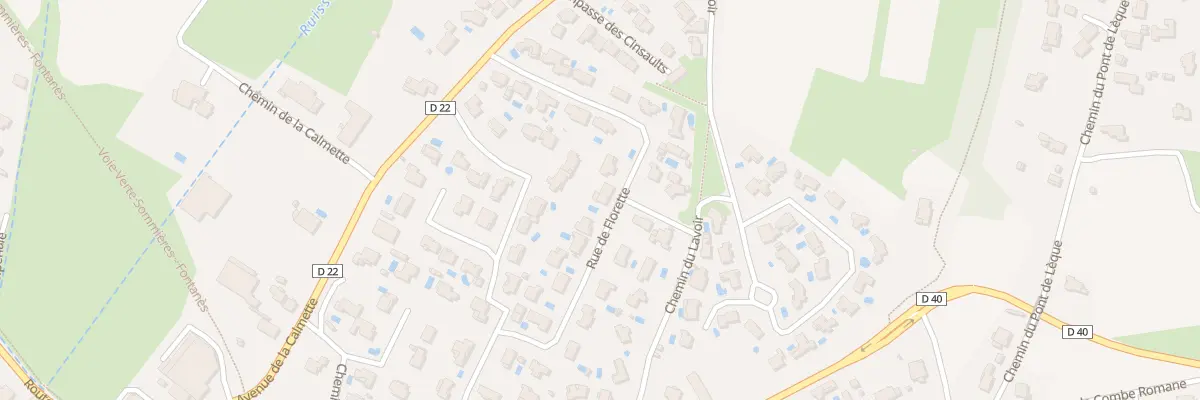 Plan du 19 Rue de Florette à Villevieille