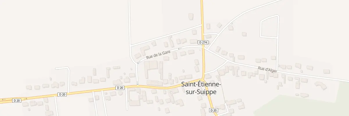 Plan du 1A Rue de la Gare à Saint-Étienne-sur-Suippe