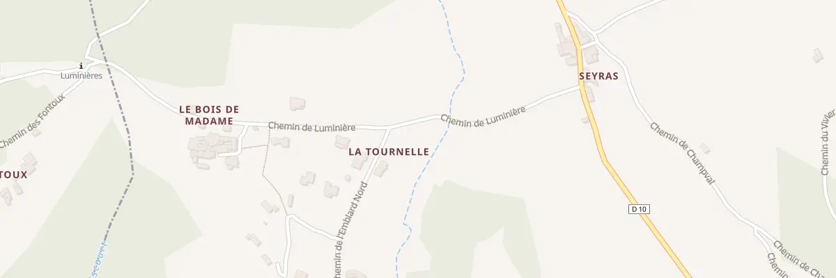 Plan du 219 Che de Luminiere aux Salelles