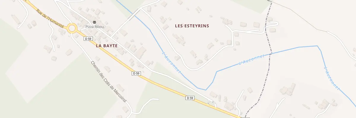 Plan du 298 Les Esteyrins au Martinet