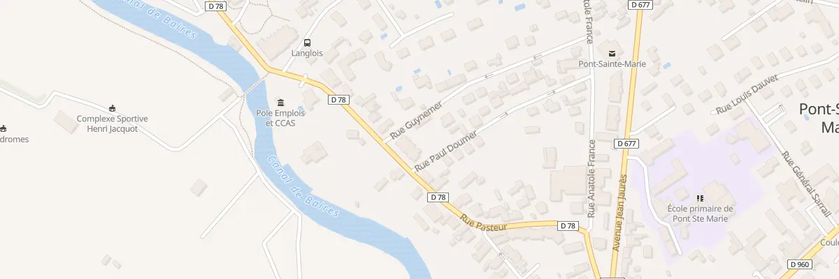 Plan du 1 Rue Paul Doumer à Pont-Sainte-Marie