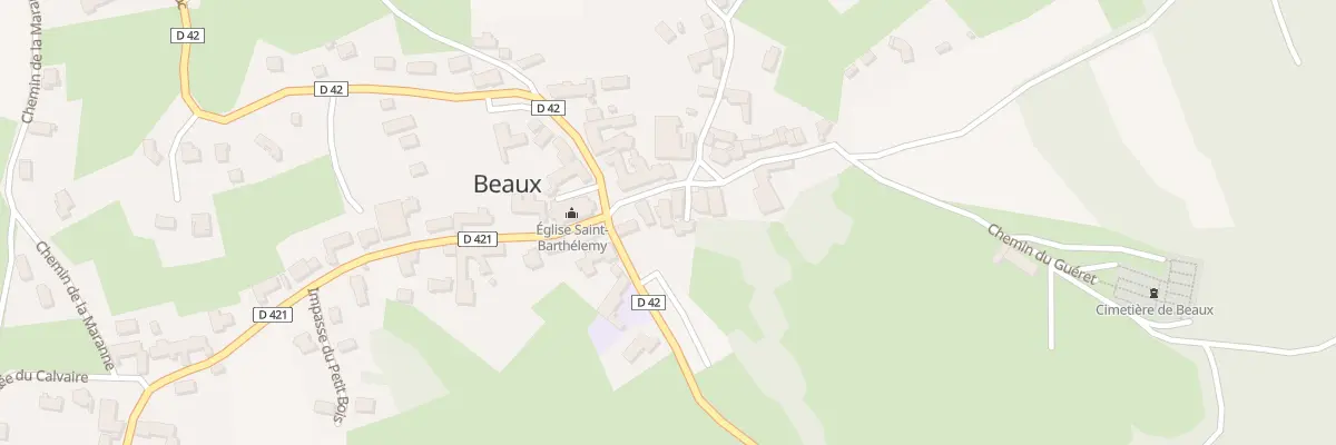 Plan du 50 Rte du Sablon à Beauzac