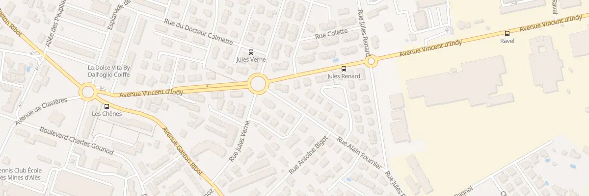 Plan du 5 Rue Alain Fournier à Alès