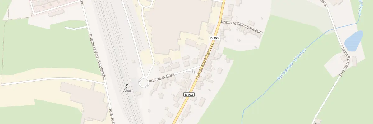 Plan du 4 Rue de la Gare à Anor