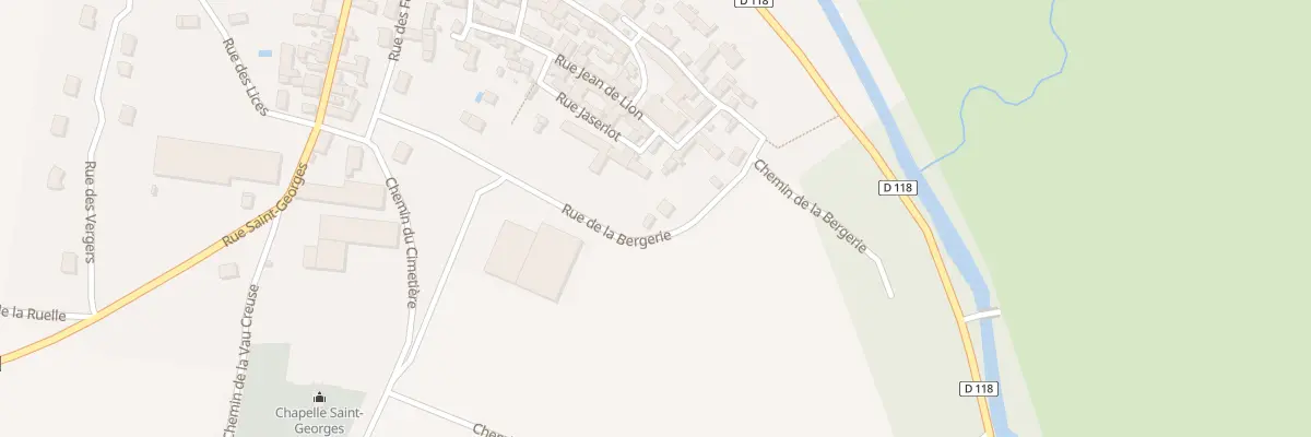 Plan du 9002 Rue de la Bergerie à Pacy-sur-Armançon