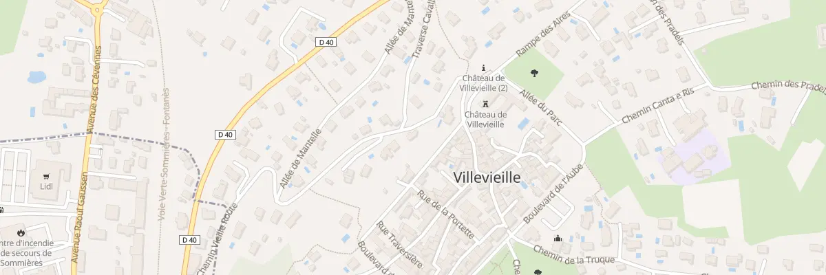 Plan du 125 Vte Vieille Route à Villevieille