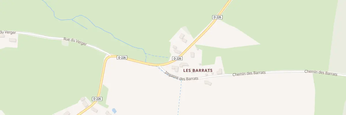 Plan du 5022 Les Barats à Clessy