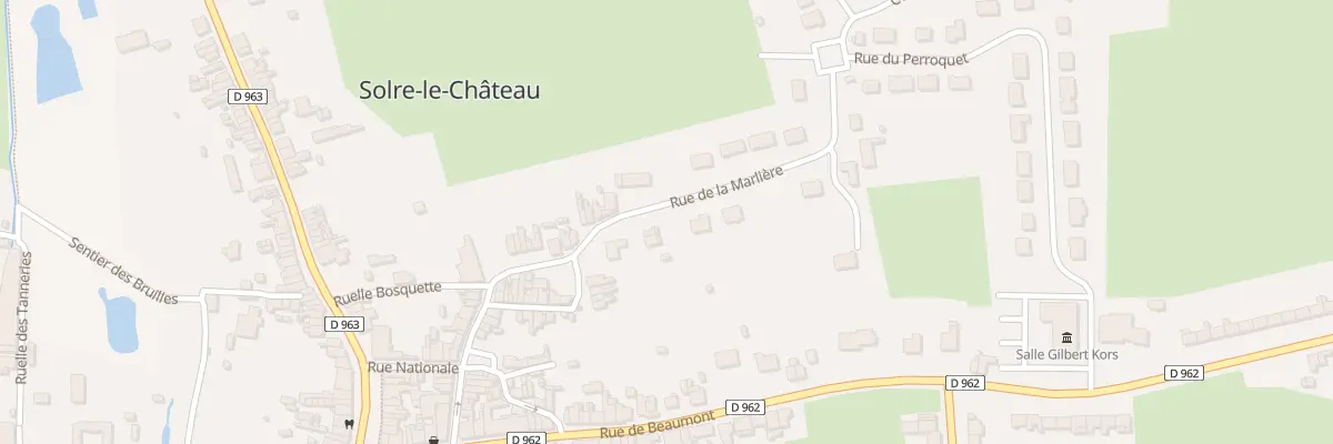Plan du 41 Rue de la Marliere à Solre-le-Château