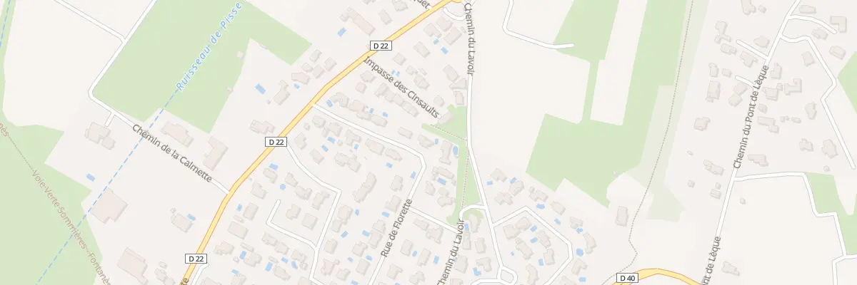 Plan du 28 Rue de Florette à Villevieille
