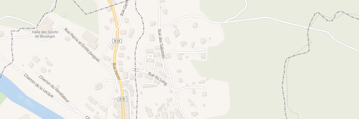 Plan du 5155 Les Sabottes à Bordezac