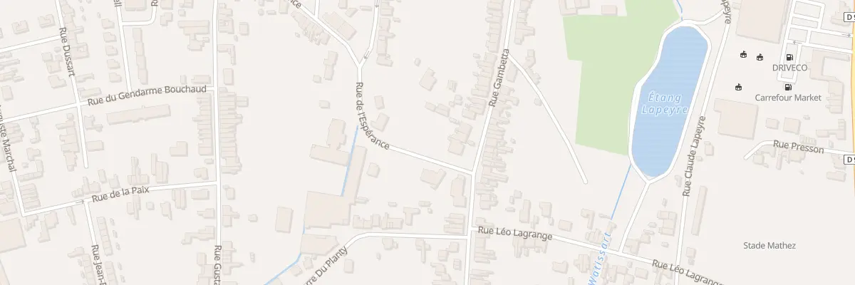 Plan du 265 Rue Gambetta à Jeumont