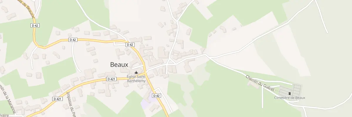 Plan du 5202 Le Bourg à Beaux