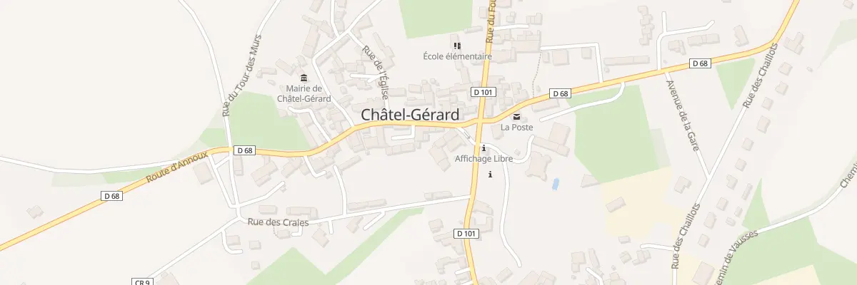 Plan du 3 Pl Girart de Roussillon à Châtel-Gérard