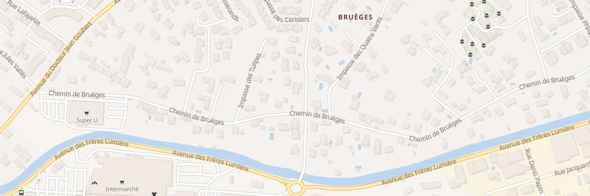 Plan du 439 Che de Bruèges à Alès