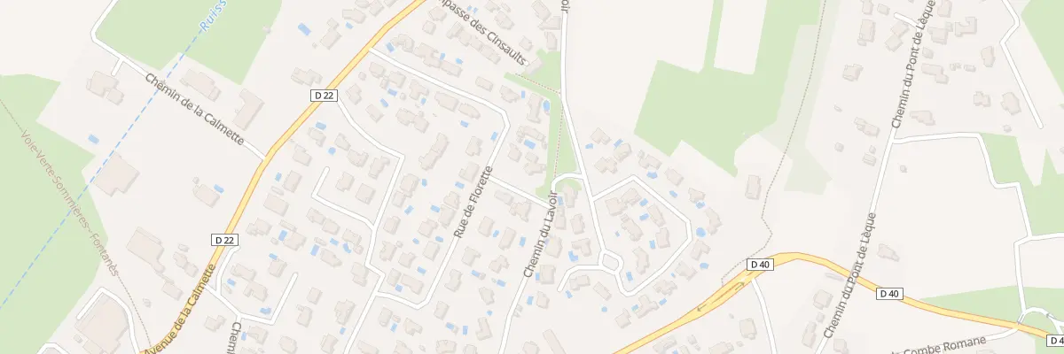 Plan du 1 Tra de la Source à Villevieille