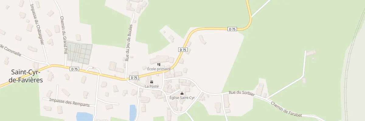 Plan du 8 Rte de Saint Cyr à Saint-Cyr-de-Favières