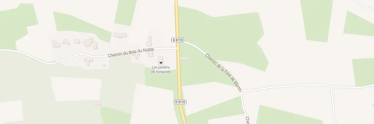 Plan du 5009 Che de la Font de Martin à Fontanès