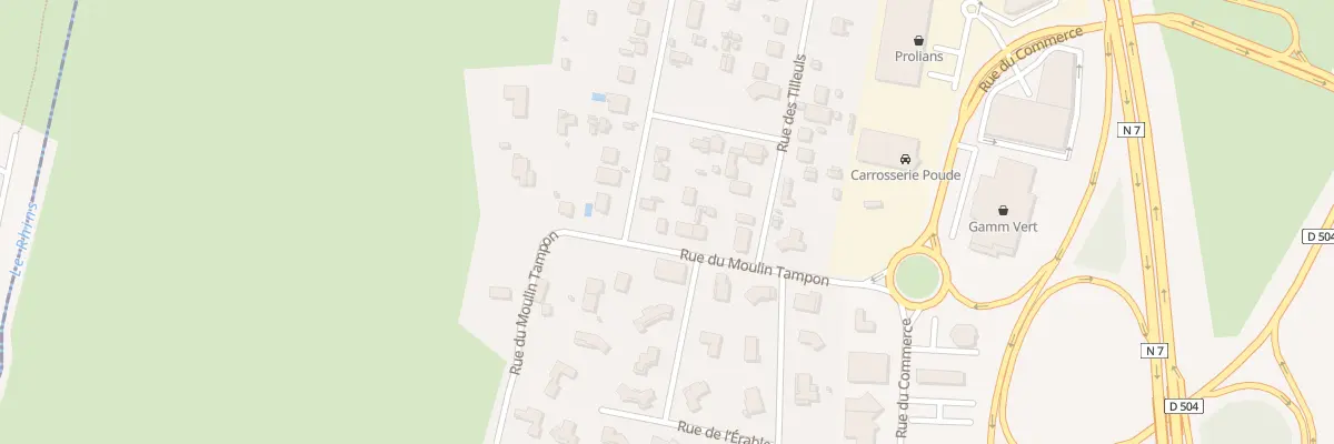 Plan du 168 Rue du Moulin Tampon à Perreux