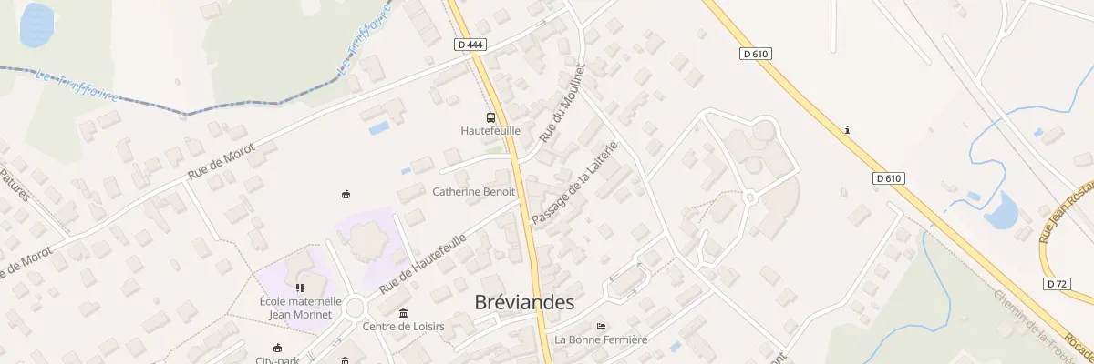 Plan du 2 Rue du Moulinet à Bréviandes