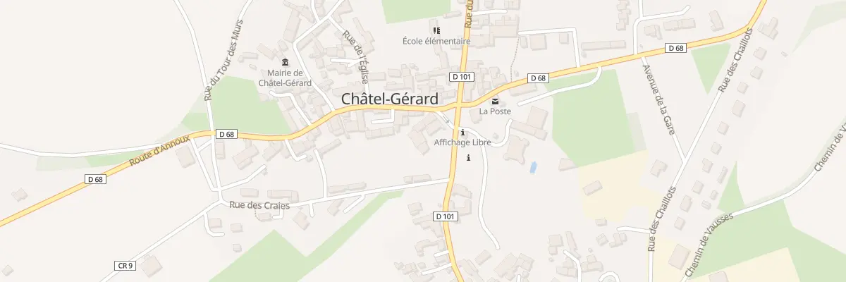 Plan du 1 Pl Girart de Roussillon à Châtel-Gérard