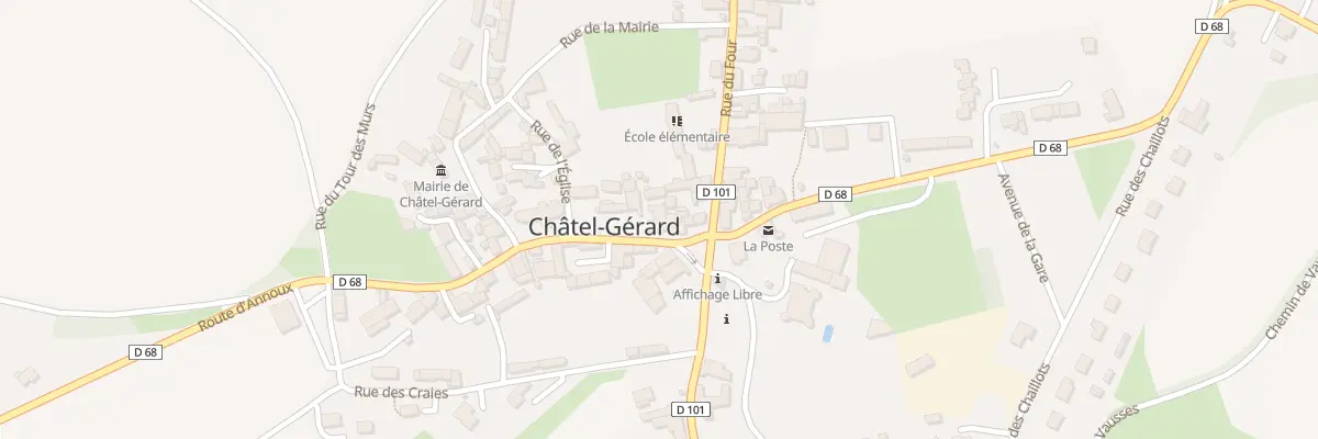 Plan du 2 Rue d’Annoux à Châtel-Gérard