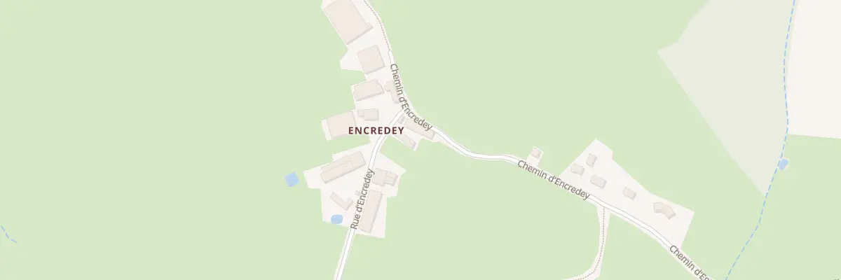 Plan du 1058 Rue d’Encredey à Clessy