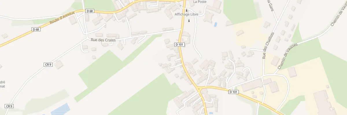 Plan du 45 Le Village à Châtel-Gérard