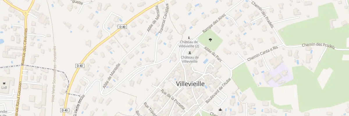 Plan du 35 Vte Vieille Route à Villevieille