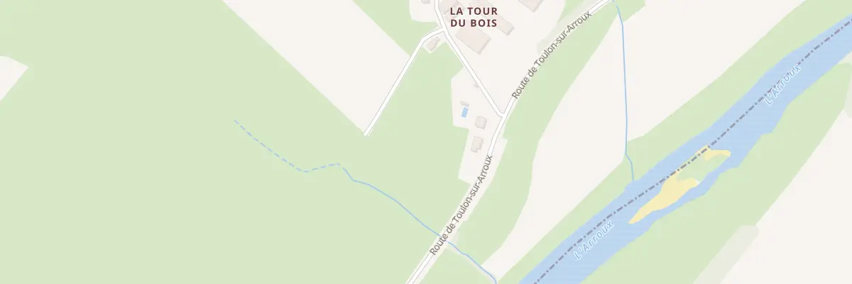 Plan du 6045 Rte de Toulon-sur-Arroux à Uxeau