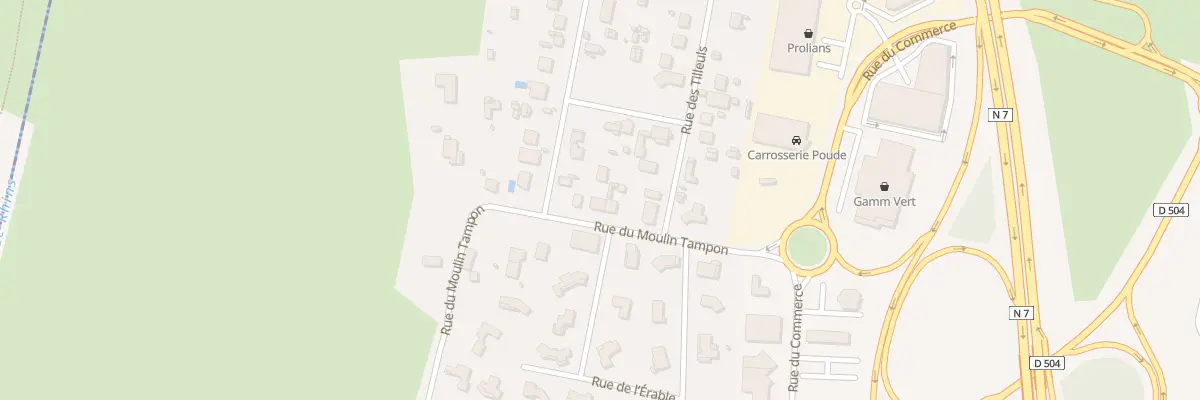 Plan du 150 Rue du Moulin Tampon à Perreux