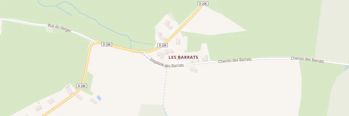 Plan du 5164 Les Barats à Clessy