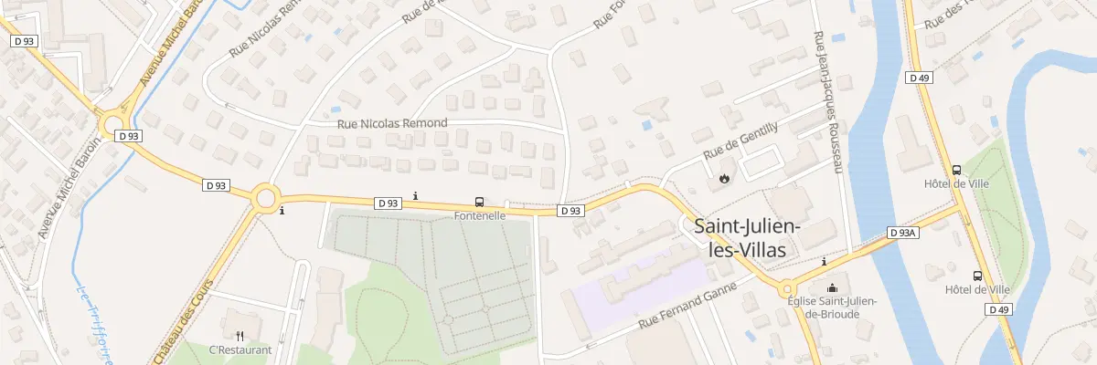 Plan du 1 Rue Fontenelle à Saint-Julien-les-Villas