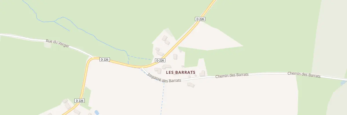 Plan du 5169 Les Barats à Clessy
