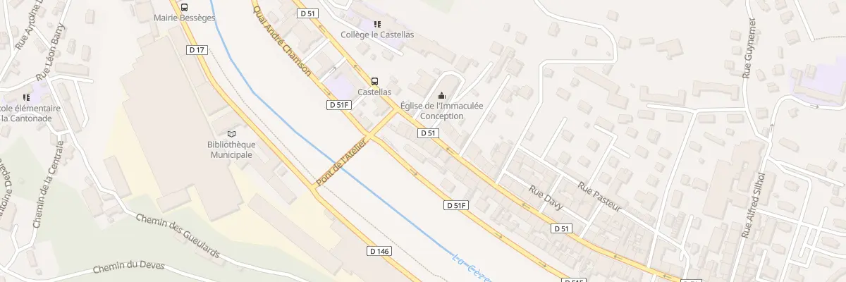 Plan du 3 Rue de la Republique à Bessèges