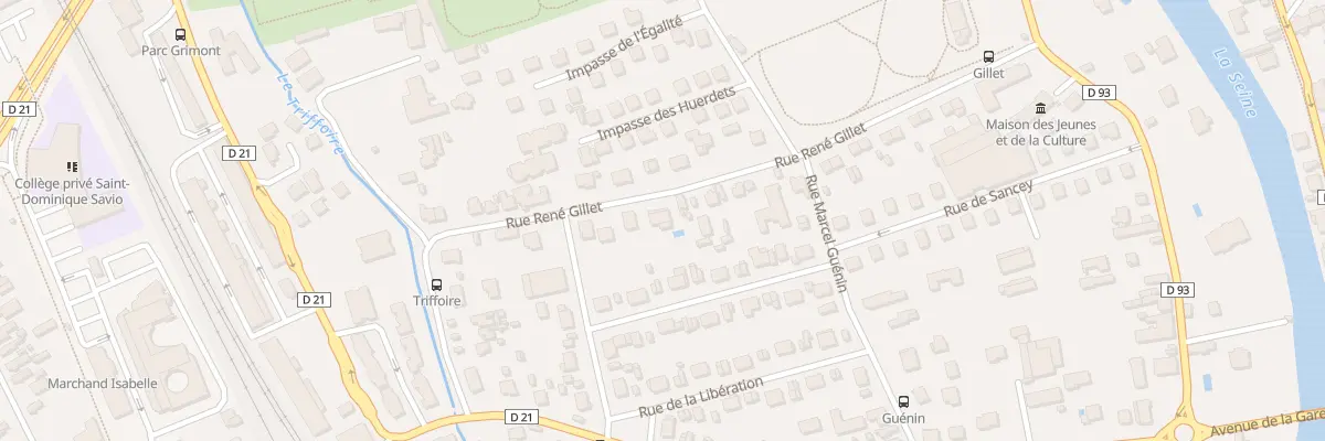 Plan du 33 Rue René Gillet à Saint-Julien-les-Villas