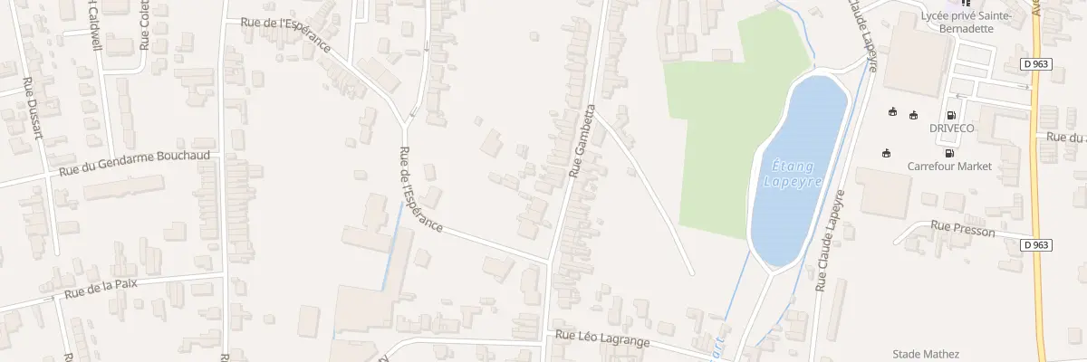 Plan du 213 Rue Gambetta à Jeumont