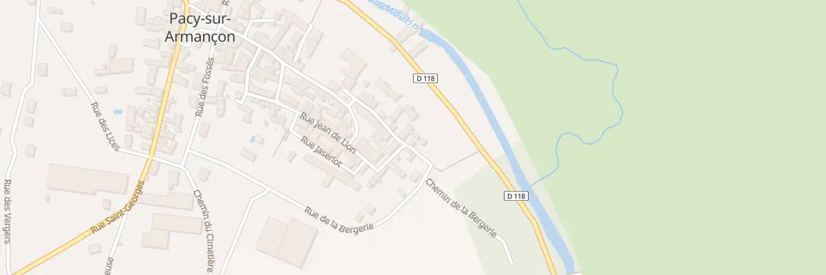 Plan du 11 Rue du Château à Pacy-sur-Armançon
