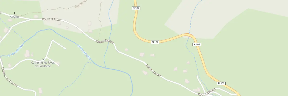 Plan du 390 Rte d’Astet à Mayres