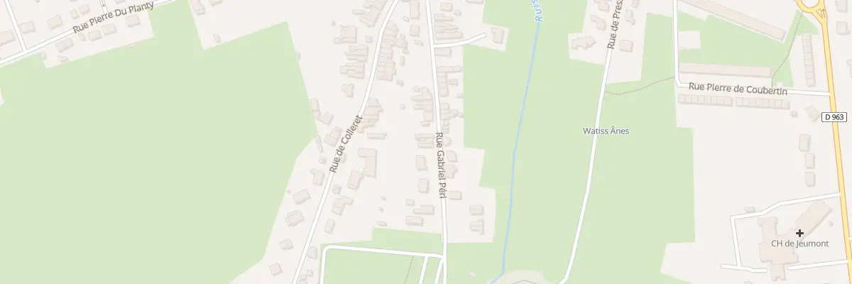 Plan du 185 Rue Gabriel Péri à Jeumont
