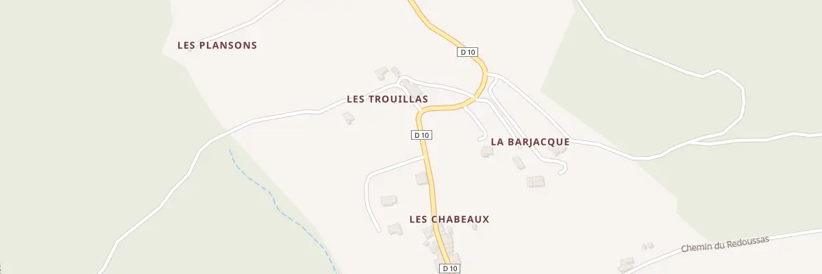 Plan du 10 Imp des Chabeaux aux Salelles