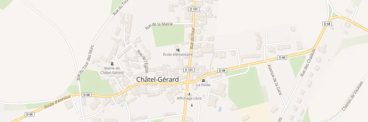 Plan du 7 Rue du Four à Châtel-Gérard