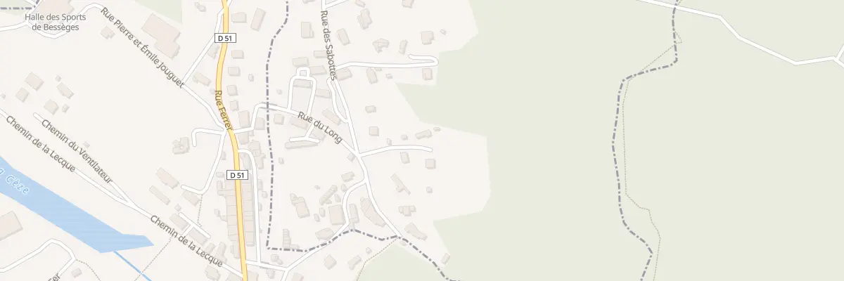 Plan du 5128 Les Martines à Bordezac